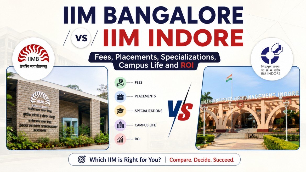 IIM Bangalore vs IIM Indore: Fees, Placements, Specializations, Campus Life and ROI