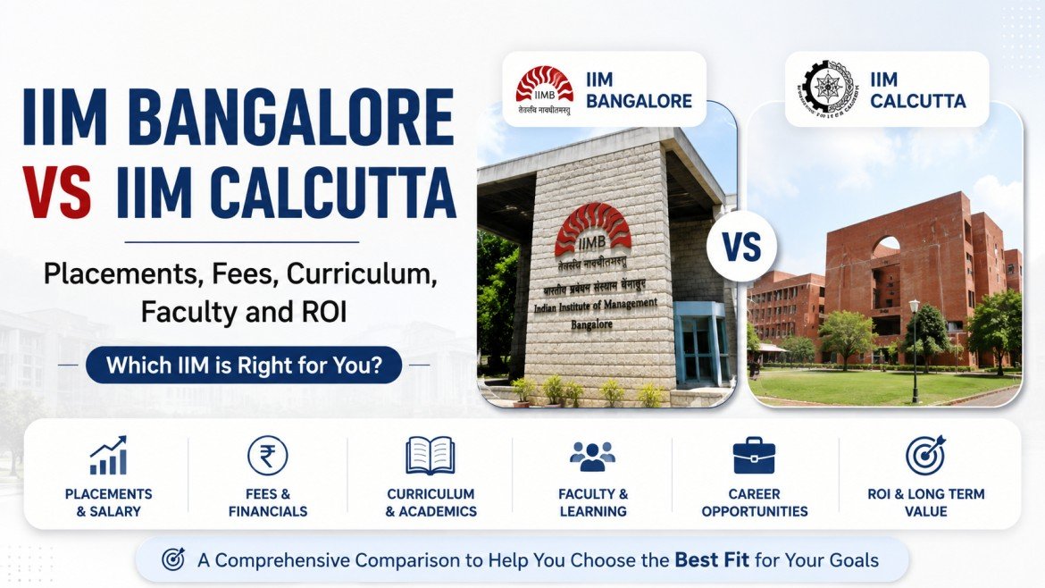 IIM Bangalore vs IIM Calcutta: Placements, Fees, Curriculum, Faculty and ROI