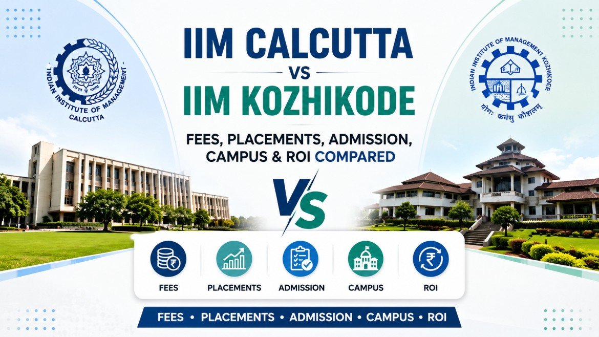 IIM Calcutta vs IIM Kozhikode: Fees, Placements, Admission, Campus and ROI Compared