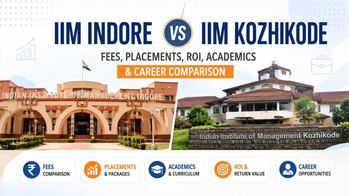 IIM Indore vs IIM Kozhikode: Fees, Placements, ROI, Academics and Career Comparison