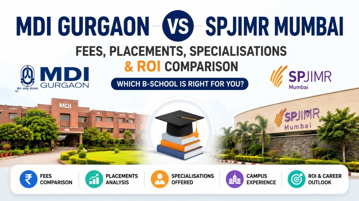 MDI Gurgaon vs SPJIMR Mumbai: Fees, Placements, Specialisations and ROI Comparison