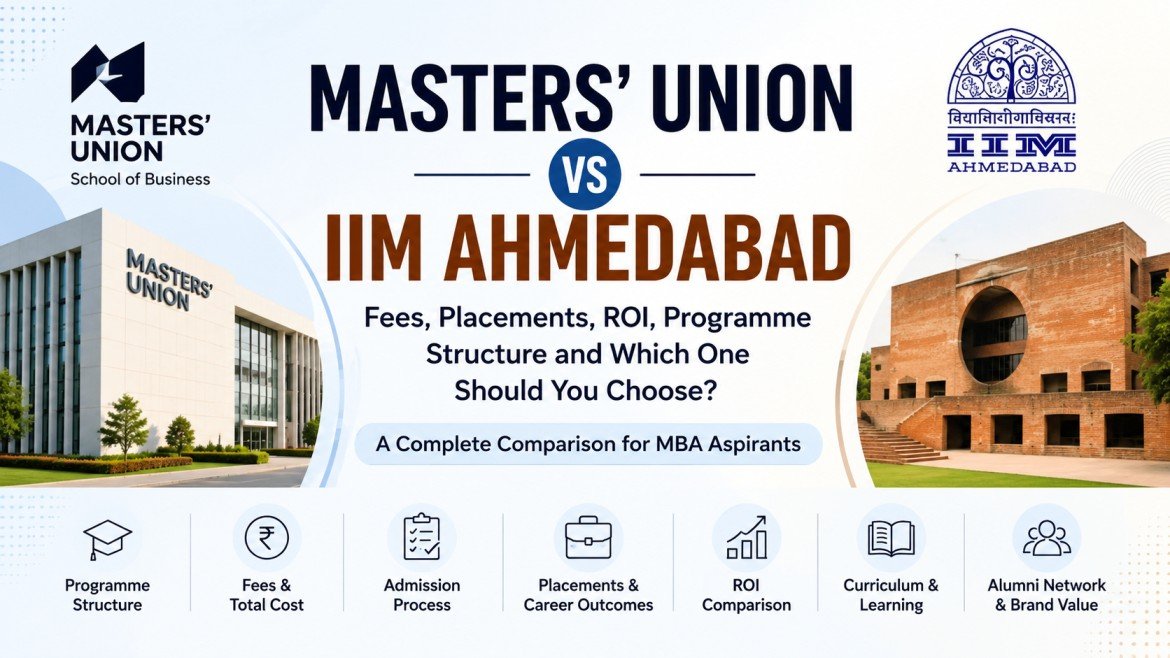 Masters’ Union vs IIM Ahmedabad: Fees, Placements, ROI, Programme Structure and Which One Should You Choose?