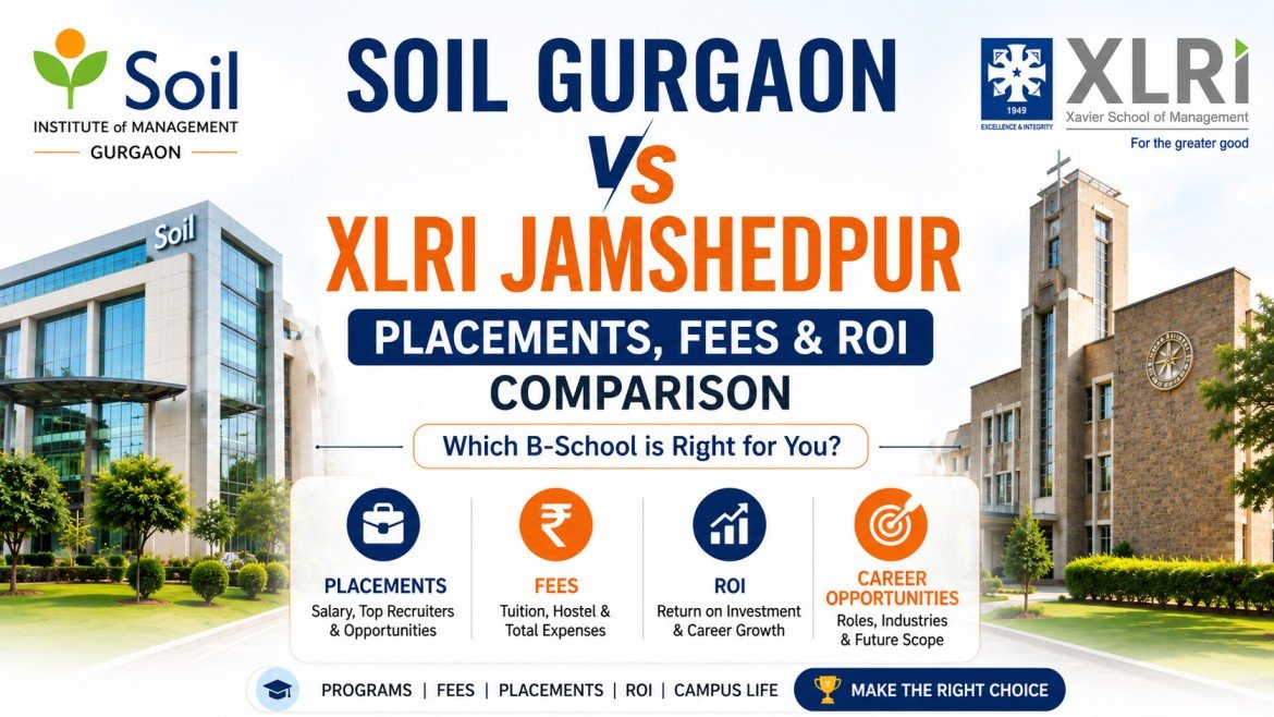 SOIL Gurgaon vs XLRI Jamshedpur: Placements, Fees and ROI Comparison